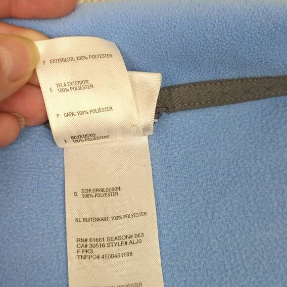 The North Face Womens Size Medium Pullover 1/4 Zip Fleece Jacket Blue TKA 100 - Picture 7 of 7